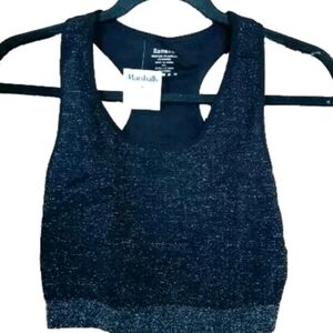 ZENANA Sparkling Black Crop Top NWT